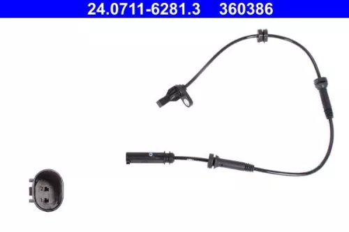 ATE Sensor, wheel speed (24.0711-6281.3)