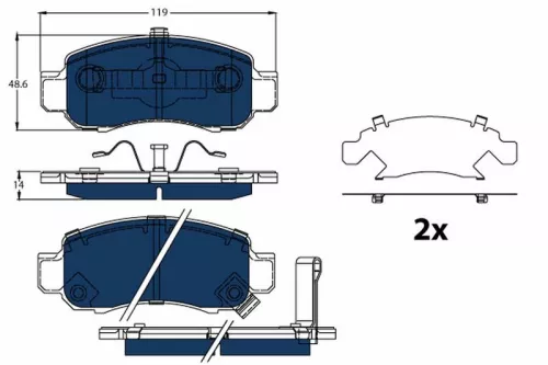 Brake Pad Set, disc brake