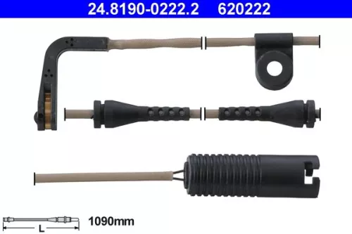 ATE Warning Contact, brake pad wear (24.8190-0222.2)