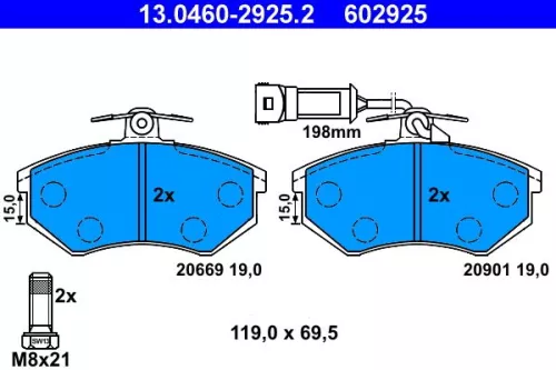 Brake Pad Set, disc brake