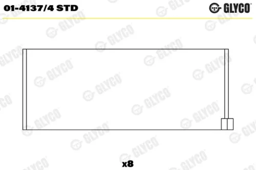 GLYCO Connecting Rod Bearing (01-4137/4 STD)