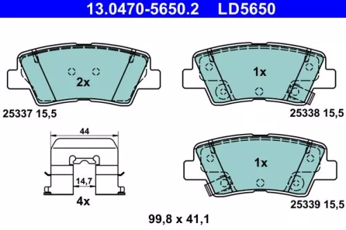 Brake Pad Set, disc brake