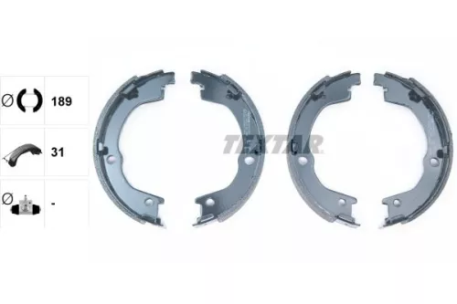 TEXTAR Brake Shoe Set, parking brake (91079600)