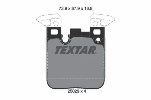 TEXTAR Brake Pad Set, disc brake (2502901)