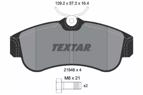 TEXTAR Brake Pad Set, disc brake (2154601)