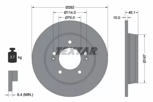 TEXTAR Brake Disc (92240003)