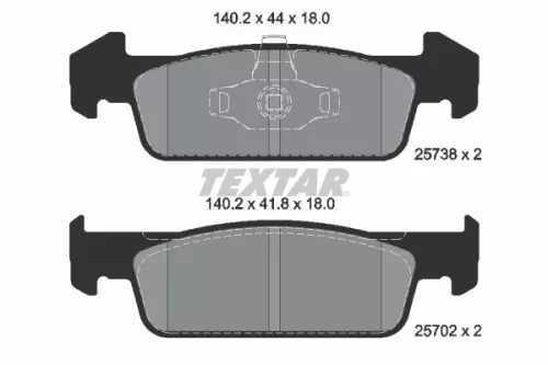 TEXTAR Brake Pad Set, disc brake (2573801)