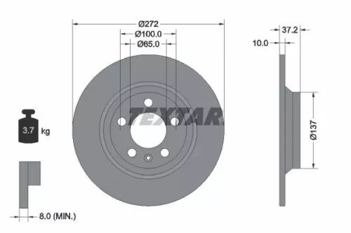 TEXTAR Brake Disc (92315303)