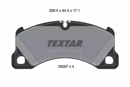 TEXTAR Brake Pad Set, disc brake (2500703)