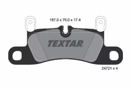 TEXTAR Brake Pad Set, disc brake (2472102)