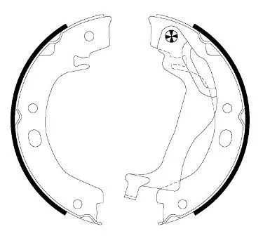 TEXTAR Brake Shoe Set, parking brake (91066500)