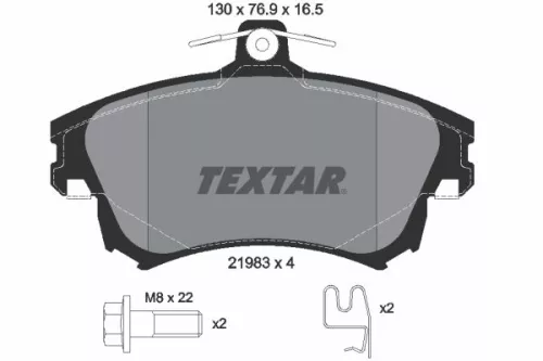 TEXTAR Brake Pad Set, disc brake (2198304)