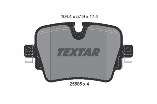 TEXTAR Brake Pad Set, disc brake (2558501)