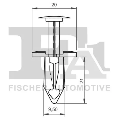 FA1 Clip, trim/protection strip (11-20020.10)