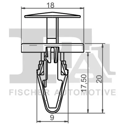 FA1 Clip, trim/protection strip (87-20002.10)