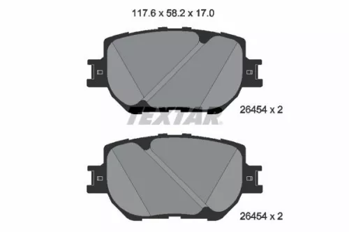 TEXTAR Brake Pad Set, disc brake (2645401)