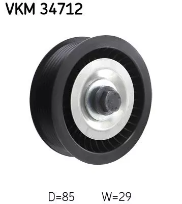 Deflection/Guide Pulley, V-ribbed belt