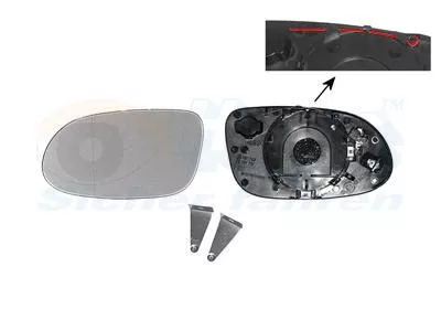 VAN WEZEL Mirror Glass, exterior mirror (3014837)