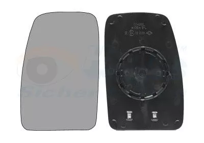 VAN WEZEL Mirror Glass, exterior mirror (4387837)