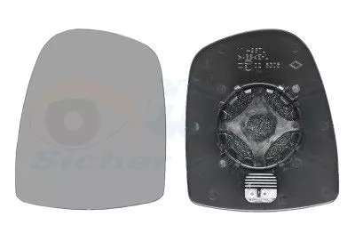 VAN WEZEL Mirror Glass, exterior mirror (4394837)
