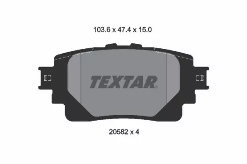 TEXTAR Brake Pad Set, disc brake (2058201)