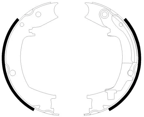 TEXTAR Brake Shoe Set, parking brake (91066400)