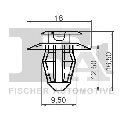FA1 Clip, trim/protection strip (11-40001.5)