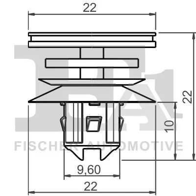 FA1 Clip, trim/protection strip (11-40008.10)