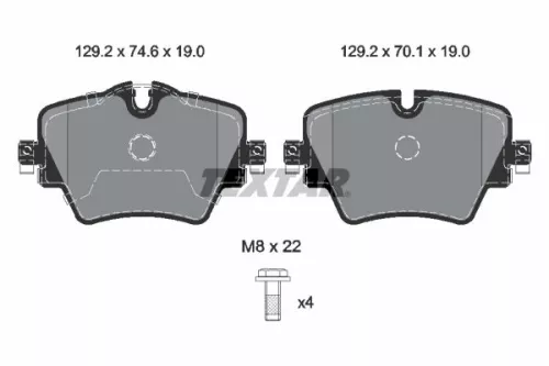 TEXTAR Brake Pad Set, disc brake (2561705)