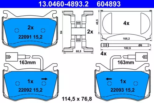Brake Pad Set, disc brake