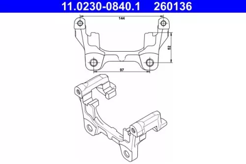 Bracket, brake caliper