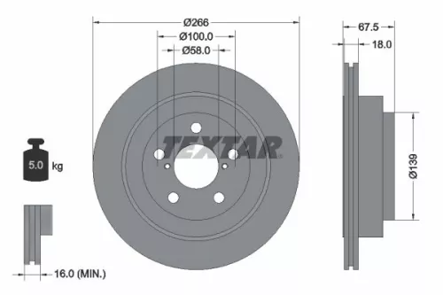 TEXTAR Brake Disc (92142100)