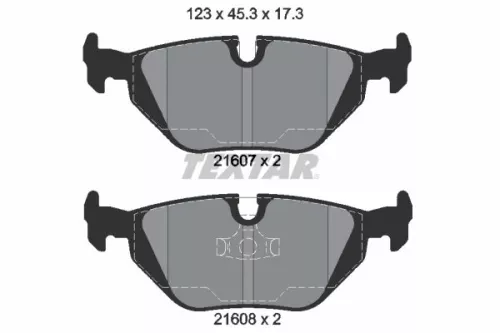 TEXTAR Brake Pad Set, disc brake (2160702)
