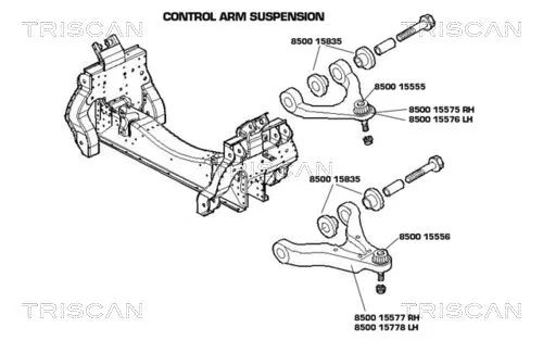TRISCAN Control/Trailing Arm, wheel suspension (850015576)