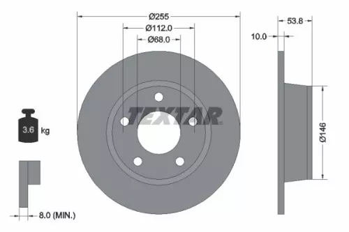TEXTAR Brake Disc (92104103)