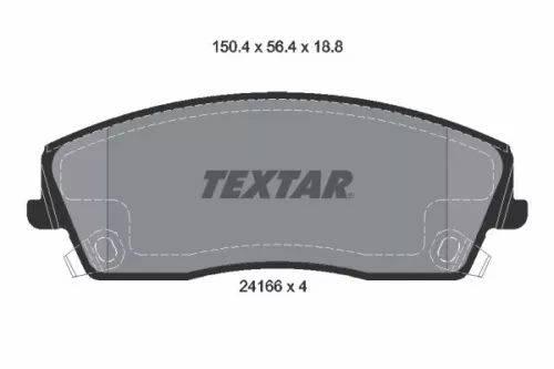 TEXTAR Brake Pad Set, disc brake (2416601)