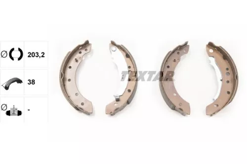 TEXTAR Brake Shoe Set (91061800)