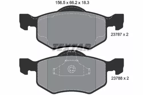TEXTAR Brake Pad Set, disc brake (2378701)
