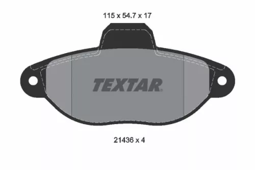 TEXTAR Brake Pad Set, disc brake (2143602)
