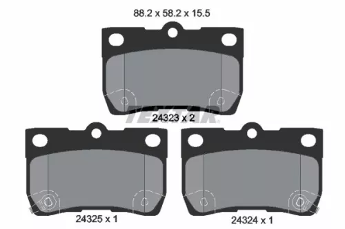 TEXTAR Brake Pad Set, disc brake (2432301)