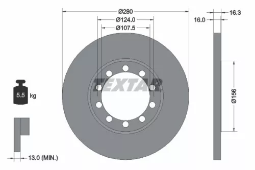 TEXTAR Brake Disc (92152003)