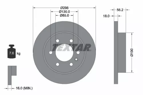 TEXTAR Brake Disc (92301003)