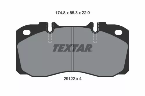 TEXTAR Brake Pad Set, disc brake (2912204)
