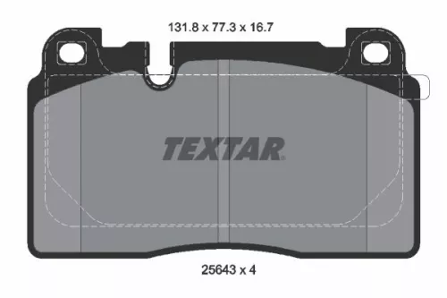 TEXTAR Brake Pad Set, disc brake (2564305)