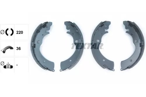 TEXTAR Brake Shoe Set (91042300)