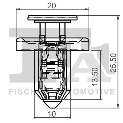 FA1 Clip, trim/protection strip (79-20002.10)