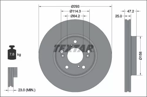 TEXTAR Brake Disc (92321303)