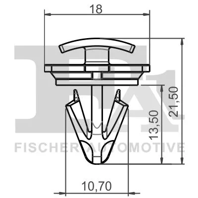FA1 Clip, trim/protection strip (11-40078.10)