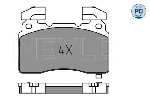 MEYLE Brake Pad Set, disc brake (0252591516/PD)