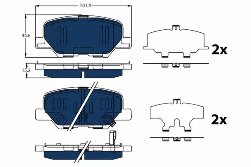 TRW Brake Pad Set, disc brake (GDB3583BTE)